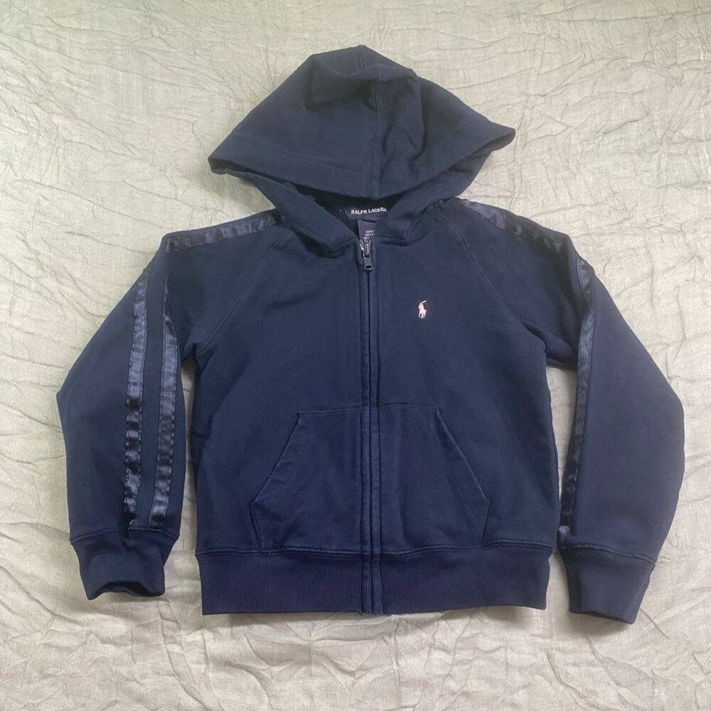 Ralph Lauren Kids Blue Full Zip Hoodie Size  5